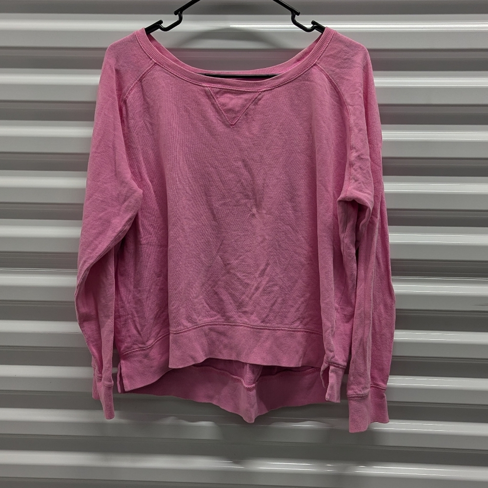 Comfort Athleisure‎ Lounge Slouchy Sweater JCP Bright Pink Large